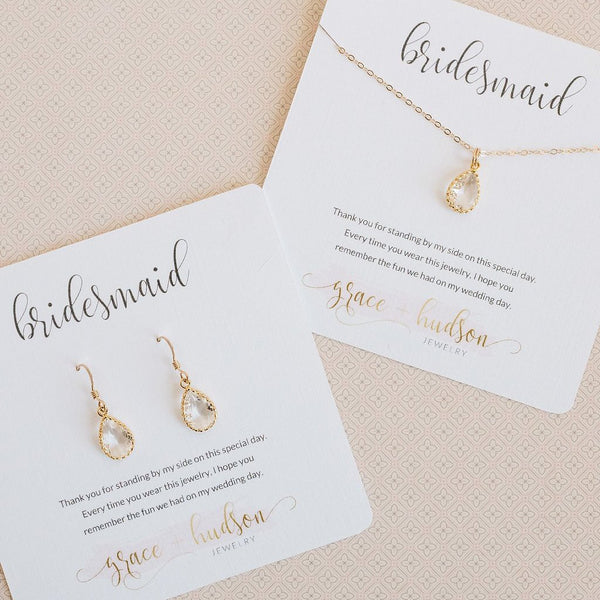 Bridesmaid Jewelry Card – grace + hudson