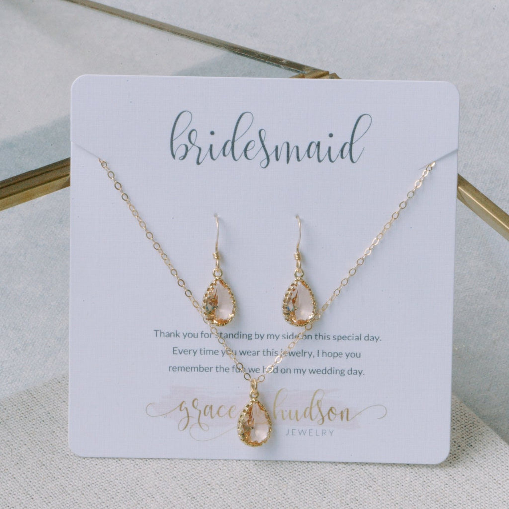 Sophia Bridesmaid Jewelry Gift Set– grace + hudson