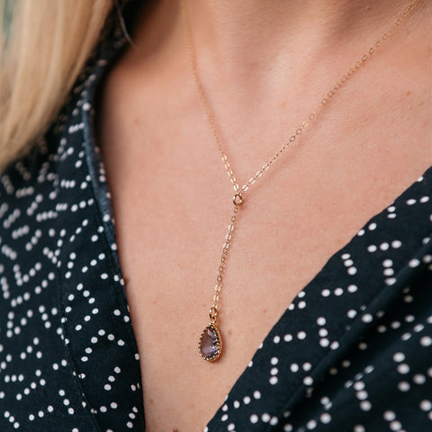 The Sophia Lariat Necklace (Available in 16 colors)