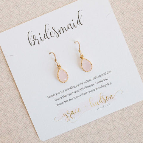 Bridesmaid or Maid of Honor Jewelry Card