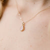 Dainty bridesmaid necklace gift set